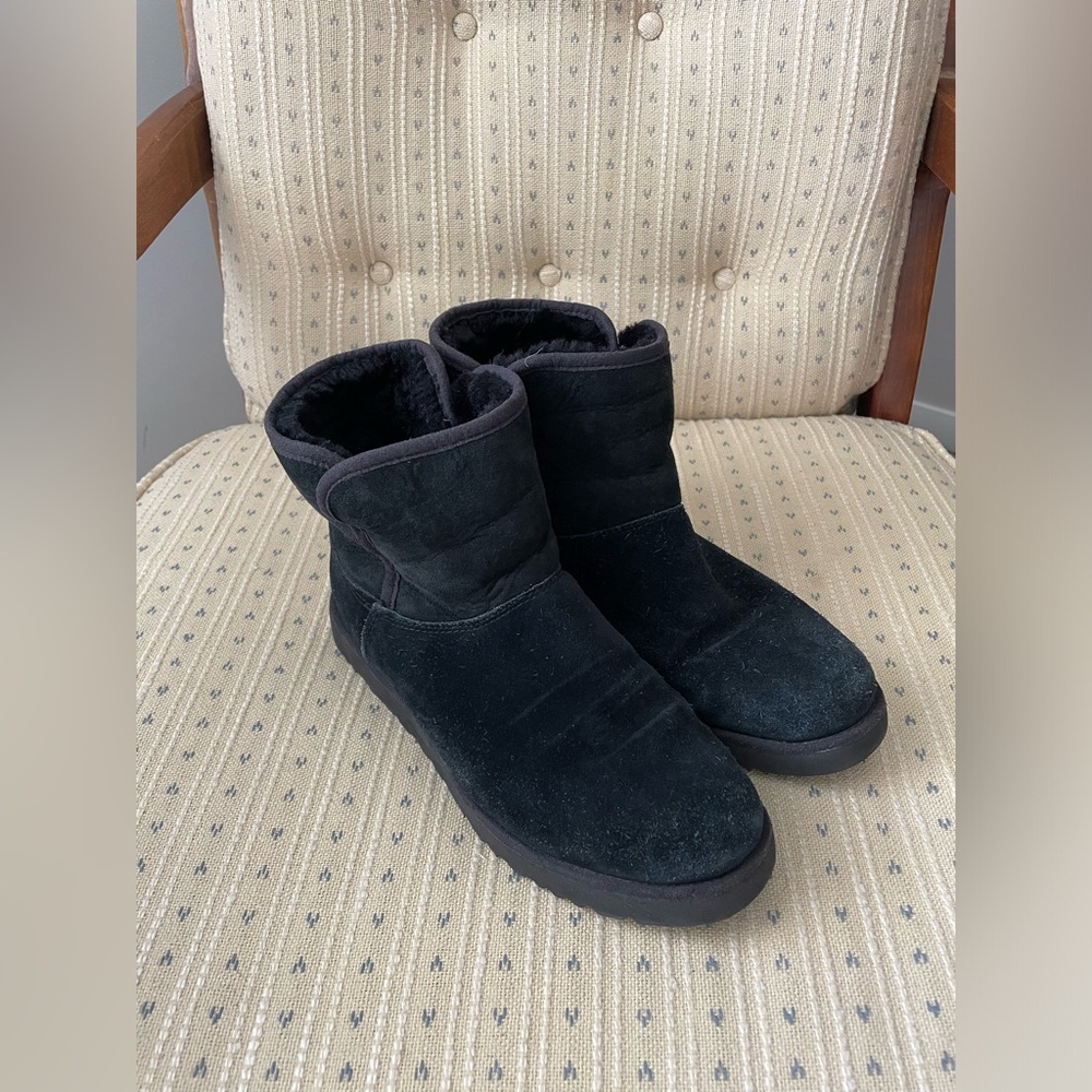 UGG Black Suede Booties
